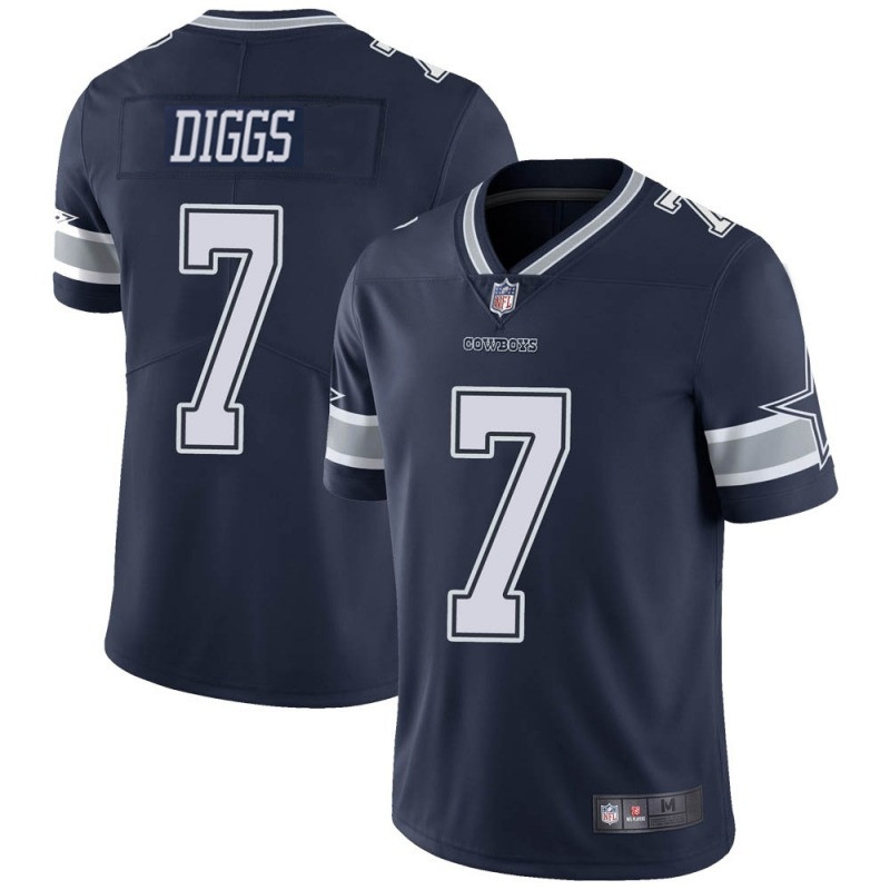 Men's Dallas Cowboys #7 Trevon Diggs  Navy Stitched Jersey